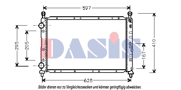 AKS DASIS Radiaator,mootorijahutus 010310N